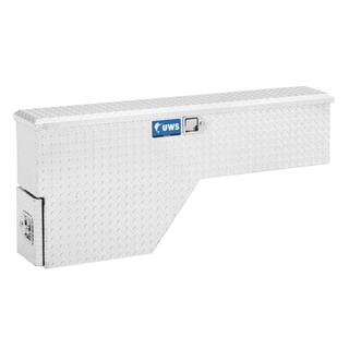 UWS 48 in. Bright Aluminum Passenger-Side Truck Fender Tool Box (Heavy Packaging) FW-48-DS-P