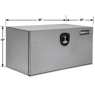 Buyers Products Company 18 in. x 18 in. x 36 in. Stainless Steel Underbody Truck Tool Box with Stainless Steel Door 1702655