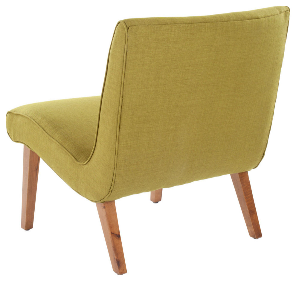 Dale Chair With Buttons Sweet Pea Green   Midcentury   Armchairs And Accent Chairs   by V.S.D Furniture  Houzz