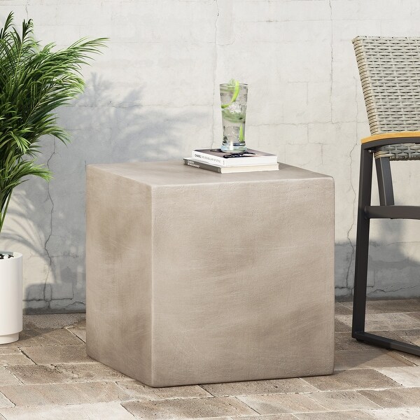 Lightweight Concrete Outdoor Side Table 22.00