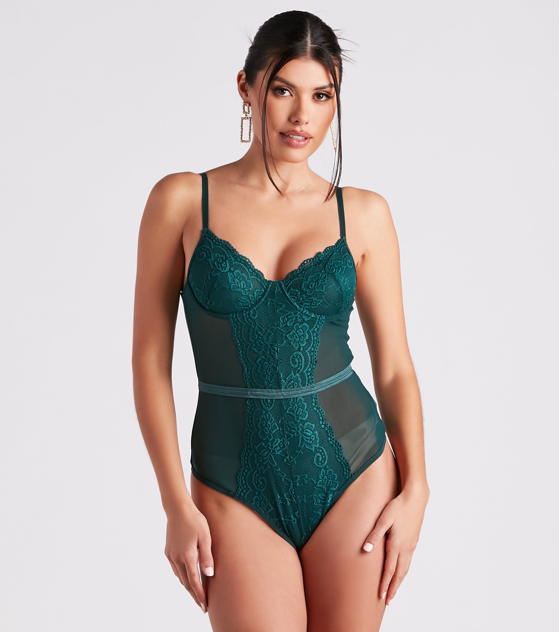 All You Can Lace Mesh Bodysuit