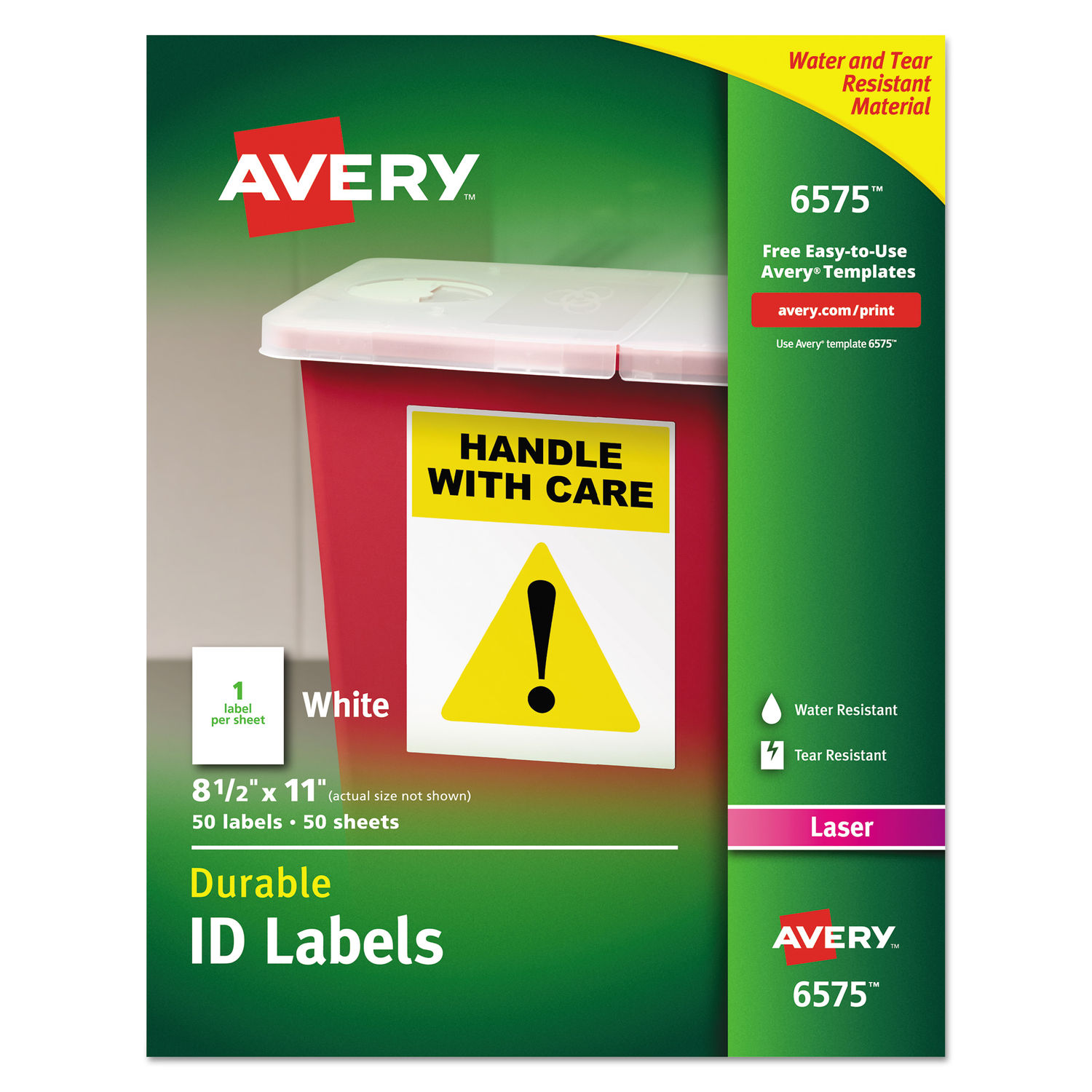 Durable Permanent ID Labels with TrueBlock Technology by Averyandreg; AVE6575