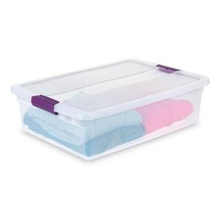 Sterilite 17551706 32 Qt. Clear View Storage Container (6-Pack) 6 x 17551706