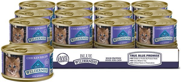 Blue Buffalo Wilderness Kitten Chicken Grain-Free Canned Cat Food