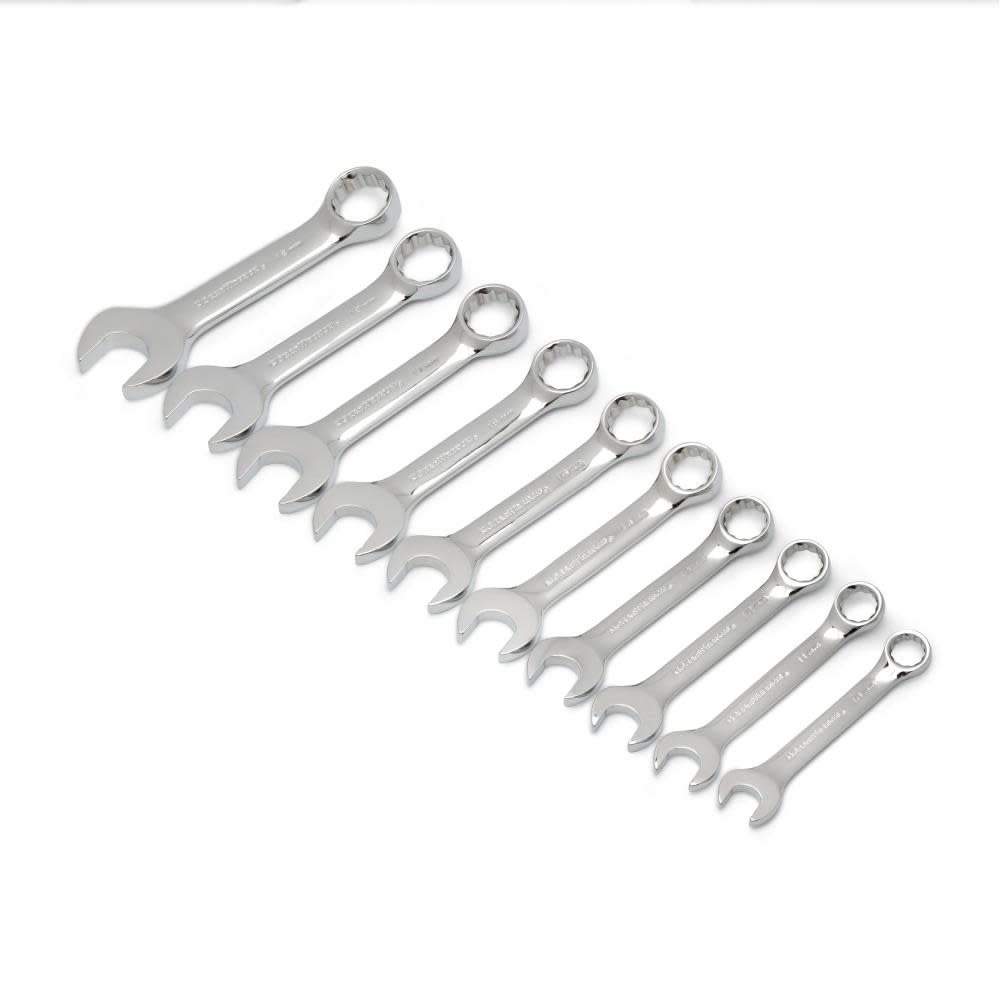 GEARWRENCH Combination Wrench Set 10-Pc Stubby Metric 81904 from GEARWRENCH