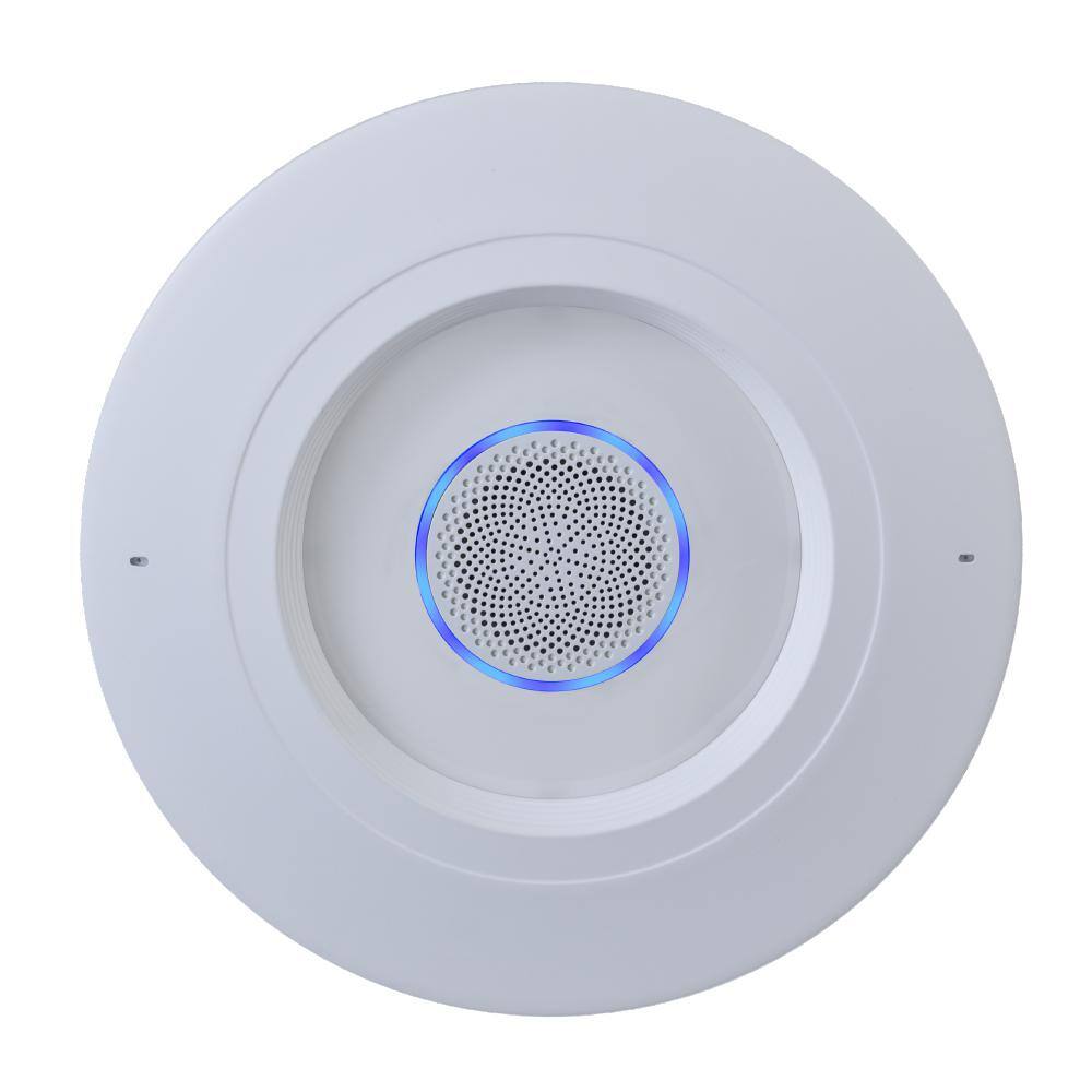 Halo RL56 Series 5 in.6 in. Tunable CCT Smart Alexa Voice Integrated LED Recessed White Trim with Bridge RL56HVAHWB1