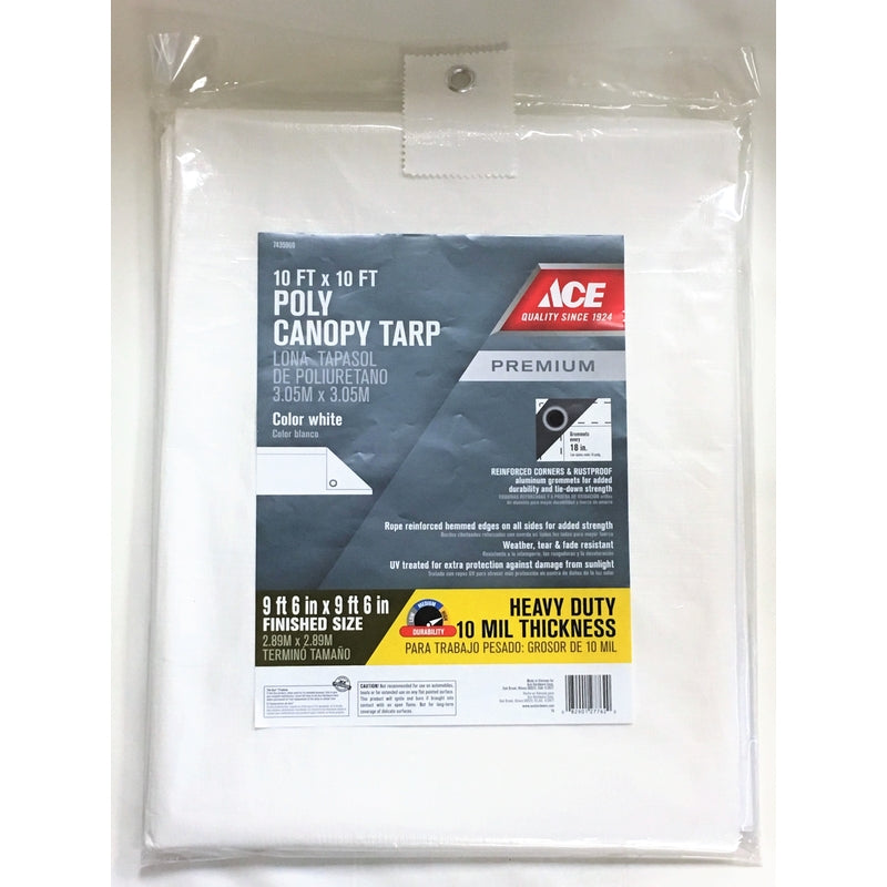 CNPY TARP HD 10'X10' WHT