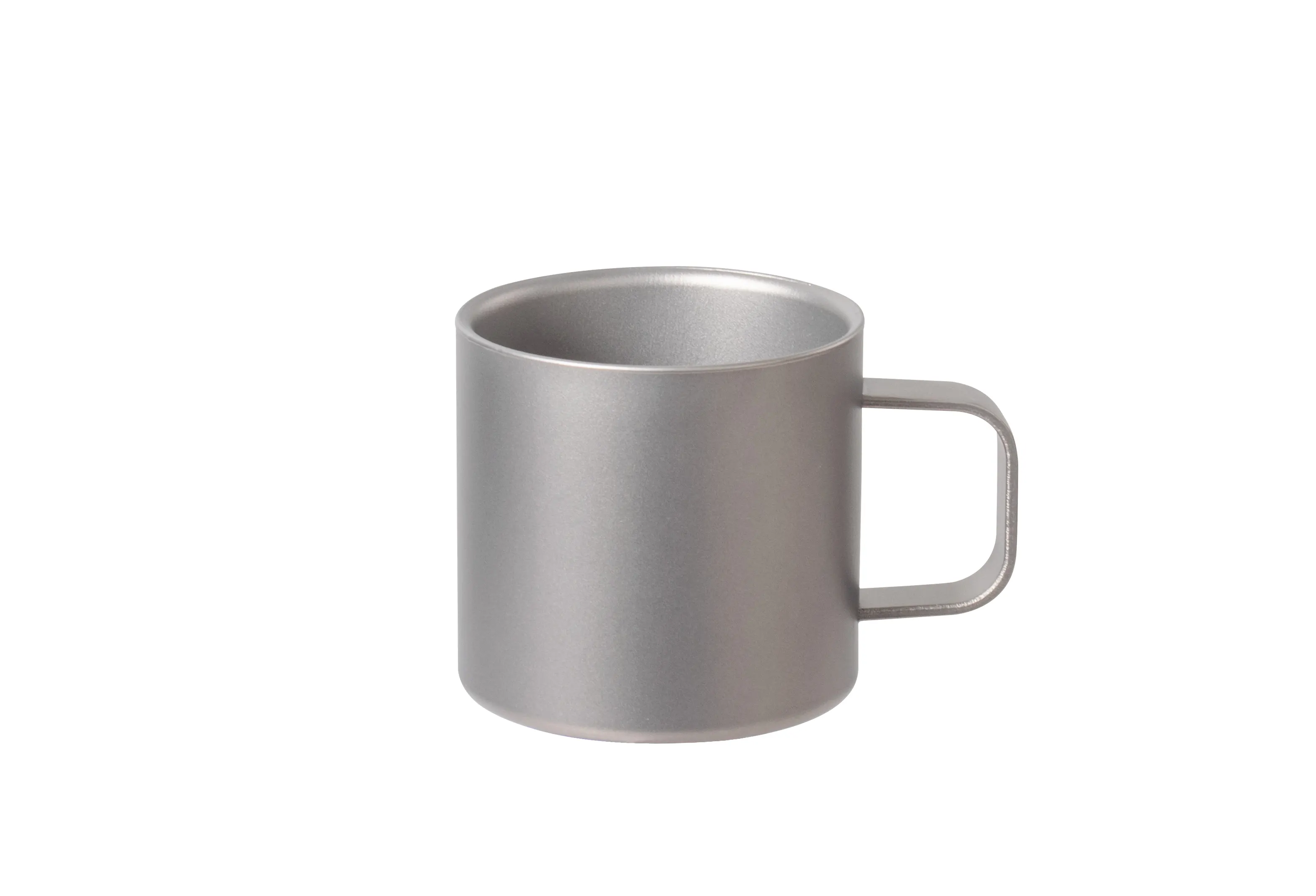 375ml ultralight titanium double wall mug with fixed handle