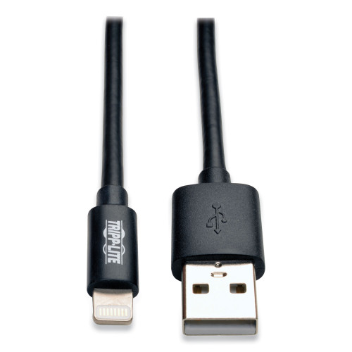 Tripp Lite Lightning to USB Cable， 10 ft， Black (M100010BK)