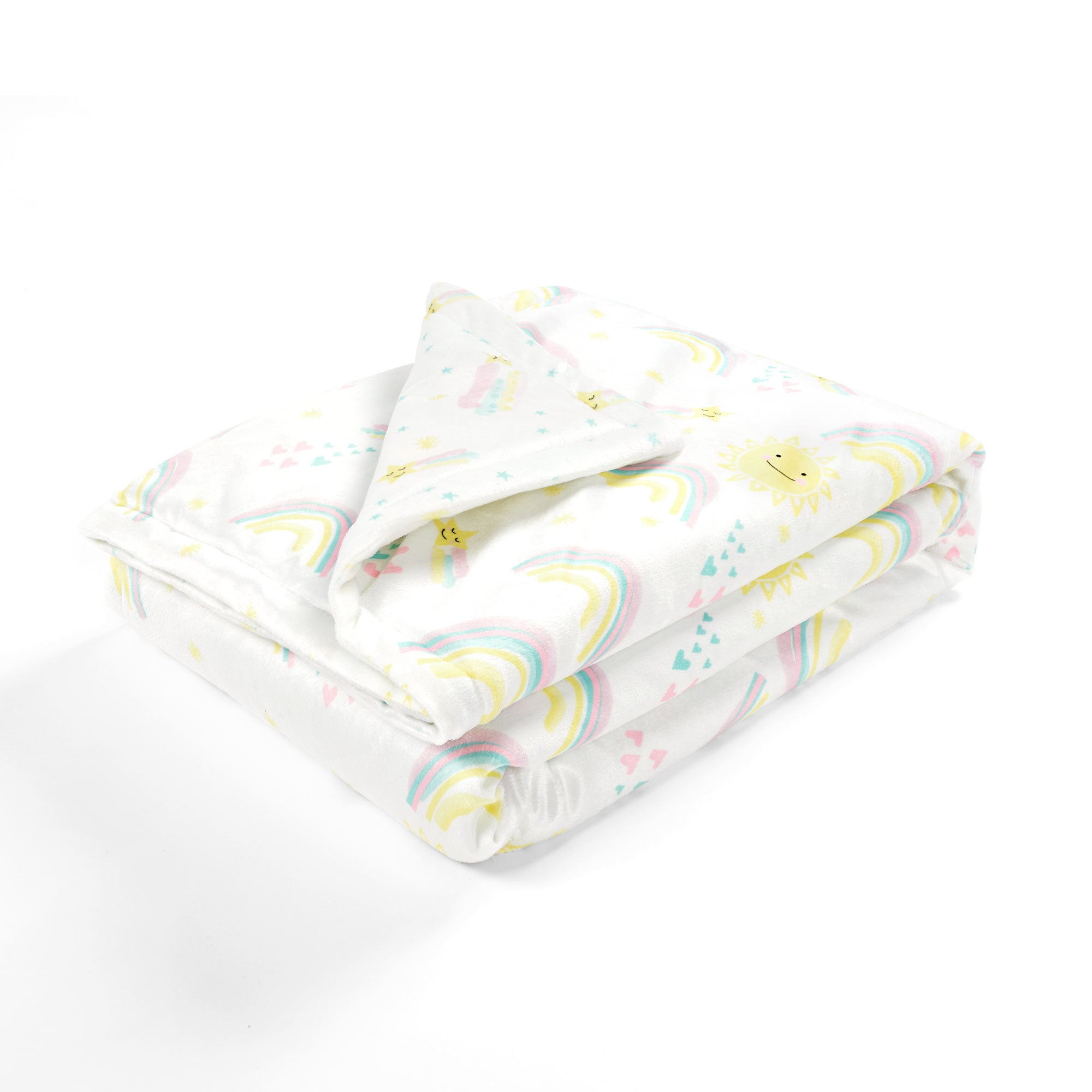 Sunshine Rainbow Soft & Plush Oversized Baby Blanket