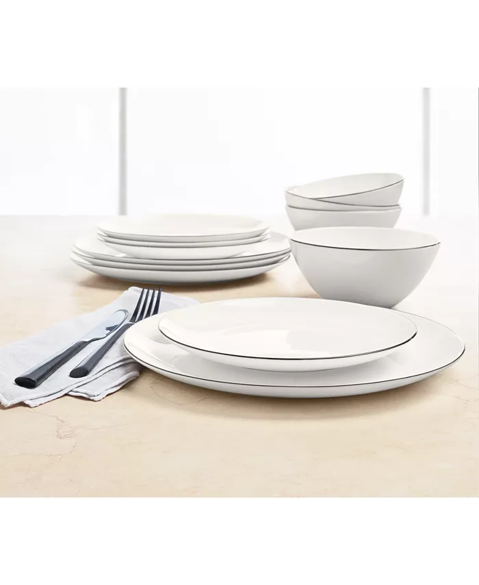 Hotel Collection Bone China 12 Pc. Dinnerware Sets Collection Service for 4