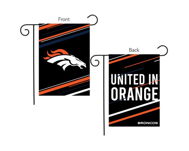 Briarwood Lane Denver Broncos Slogan Garden Flag Nfl Licensed 12