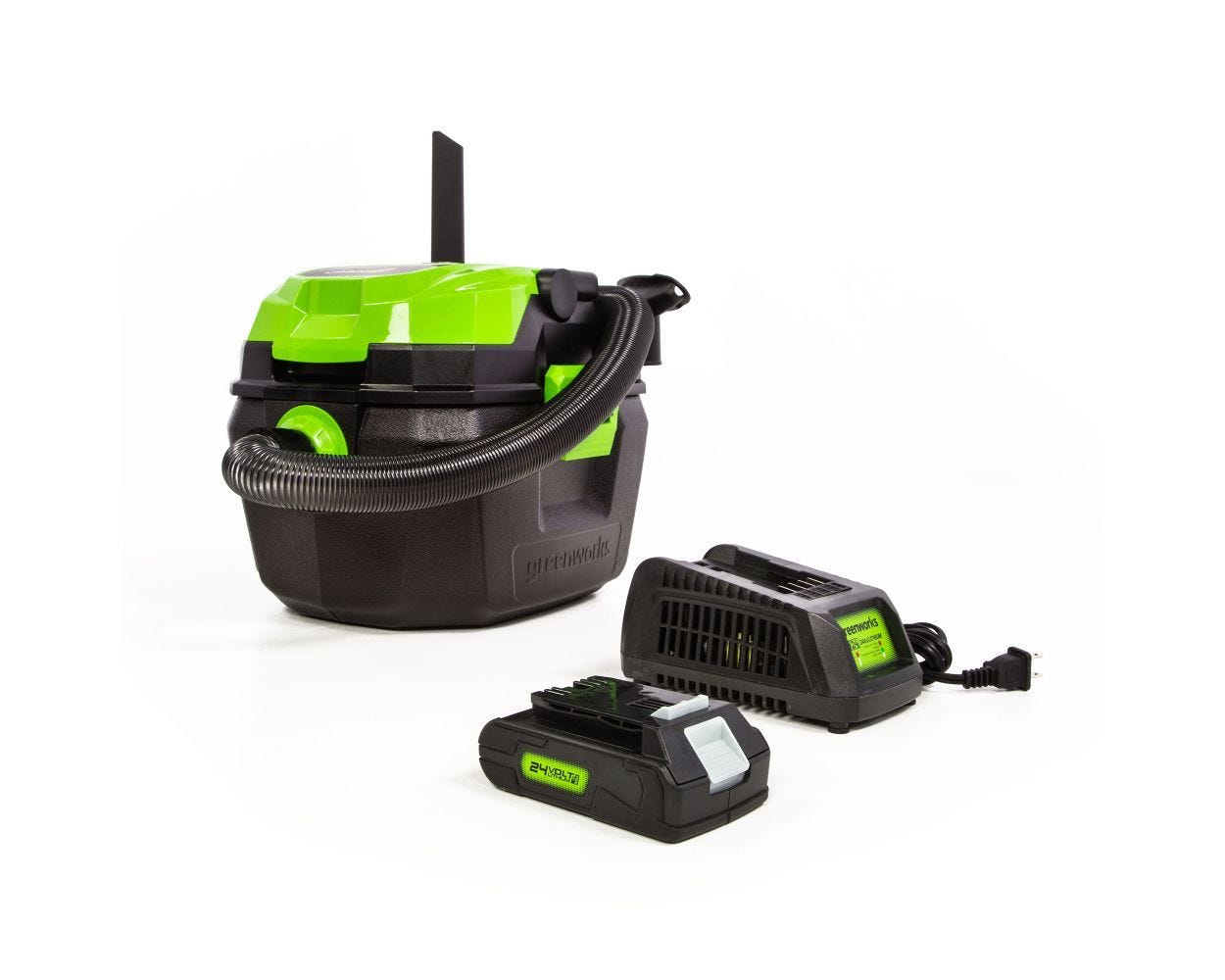 24V Cordless Wet/Dry Shop Vacuum | Greenworks Tools