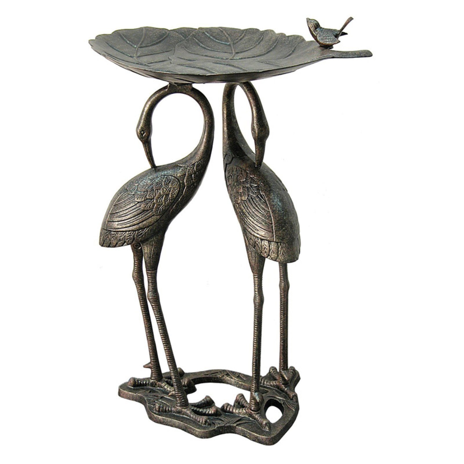 Innova Double Heron Lily Pad Bird Bath