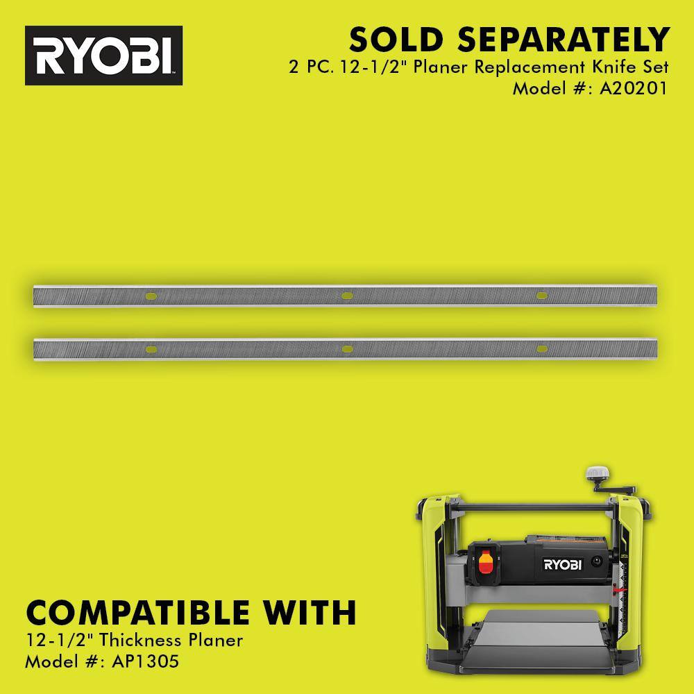 RYOBI 15 Amp 12-12 in. Corded Thickness Planer with Planer Knives Knife Removal Tool Hex Key and Dust Hood AP1305