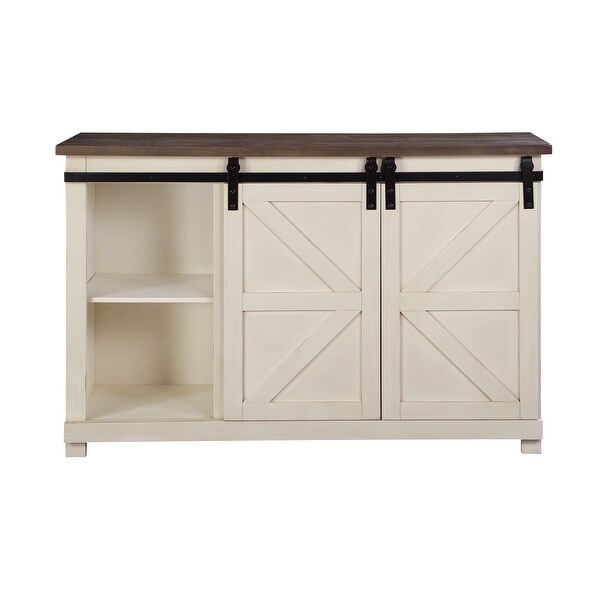 Somette Bar Harbor II Two Sliding Door One Drawer Credenza