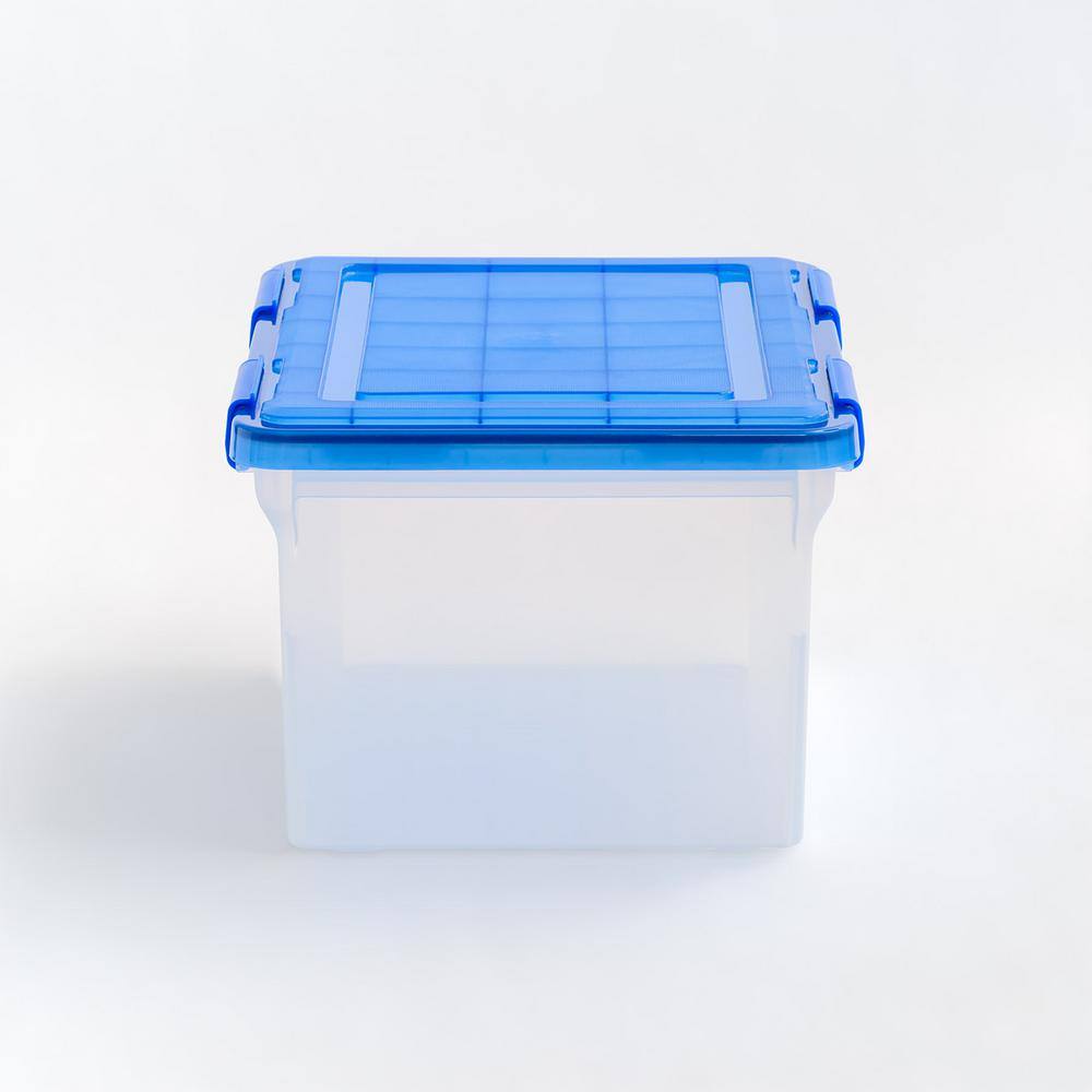 IRIS Stackable Plastic Legal File Storage Box for Letter (3-Pack) 500143