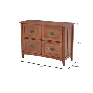 Home Decorators Collection Artisan Medium Oak Brown 4 Drawer File Cabinet 9223800550