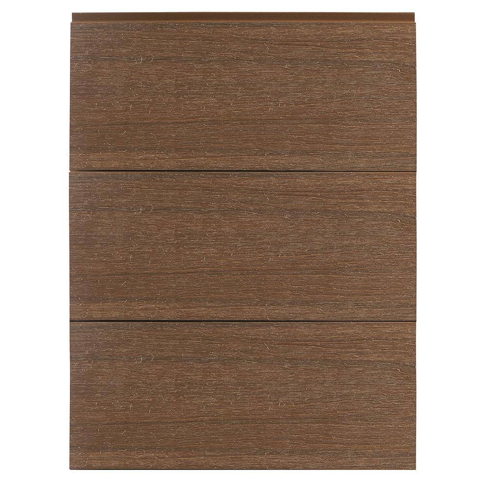 NewTechWood All Weather System 5.5 in. x 192 in. Composite Siding in Peruvian Teak (14-Piece) US09-16-TK-14