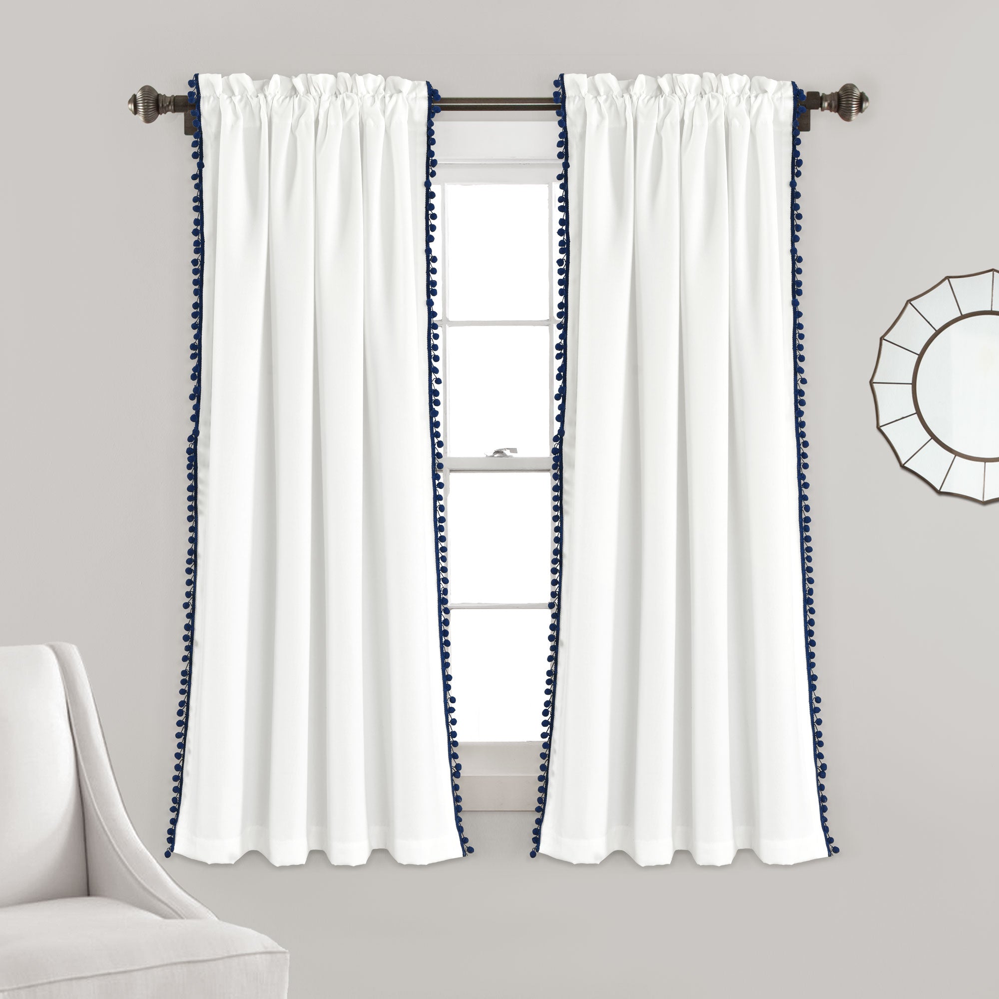 Pom Pom Window Curtain