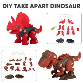 Nyeekoy 3-in-1 Take Apart Dinosaurs Toys 3-Pack Learning Toy Set Educational Dino Toy with Electric Drill TH17T0818