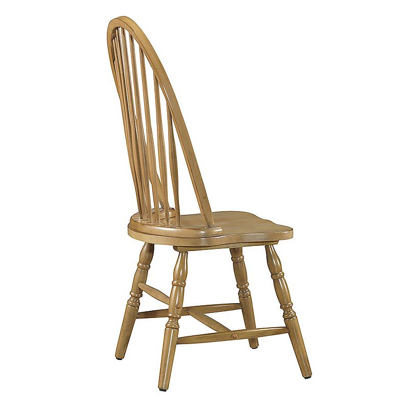 Windsor Round Slat Back Dining Chair