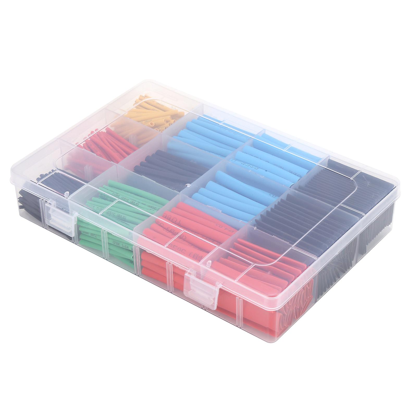 560pcs Heat Shrink Tubing Colorful Polyolefin Wire Insulated Casing For Electrical Insulation