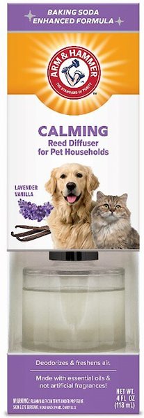 Arm and Hammer Calming Lavender Vanilla Pet Households Reed Diffuser， 4-oz jar