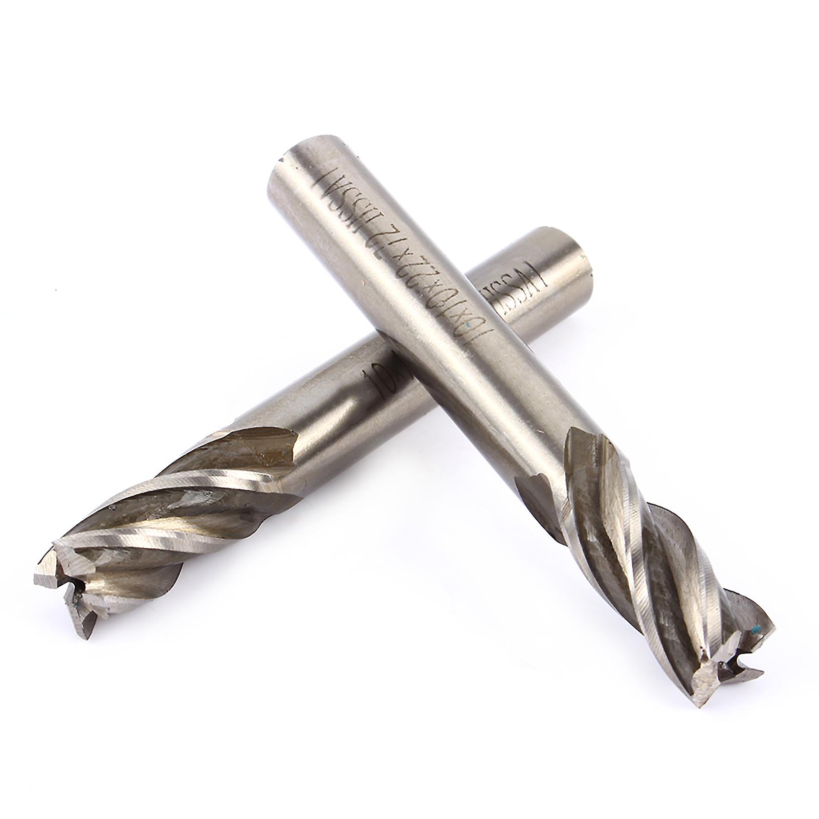 High Quality 4mm-12mm Hss Cnc Straight Shank 4 Flute End Mill Cutter Drill Bit