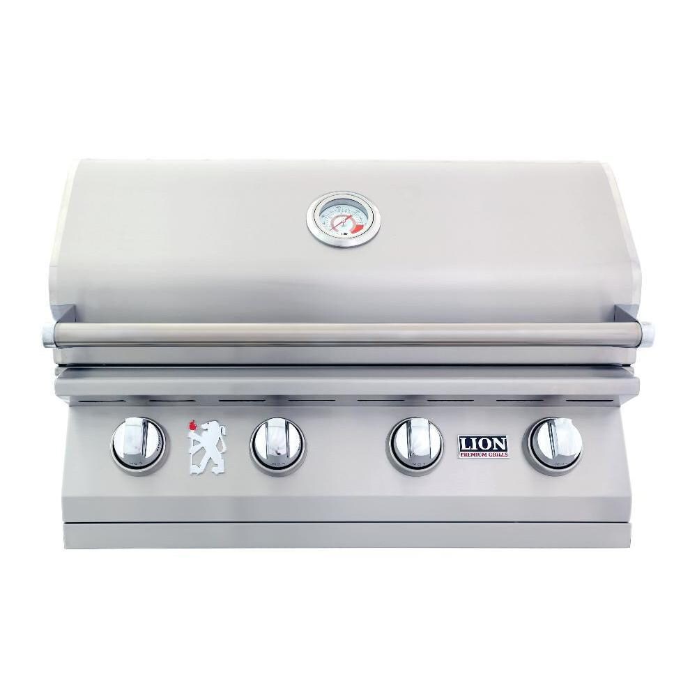 Lion L60000 32-Inch 4-Burner Stainless Steel Built-In Propane Gas Grill