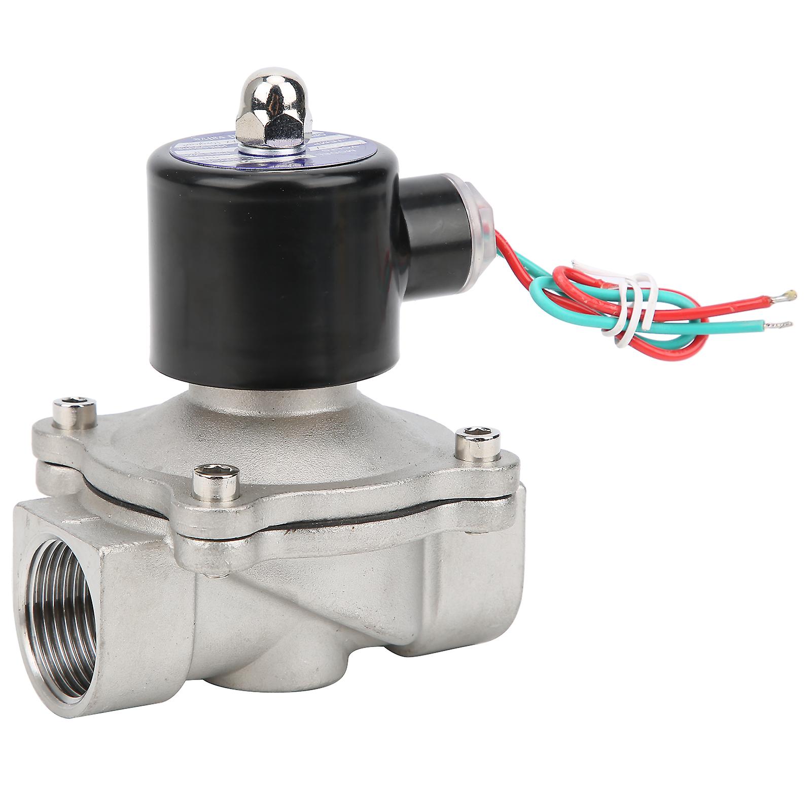 G1in Stainless Steel Normally Closed Solenoid Valve Directacting Water Air Clicket 2w25025bdc24v