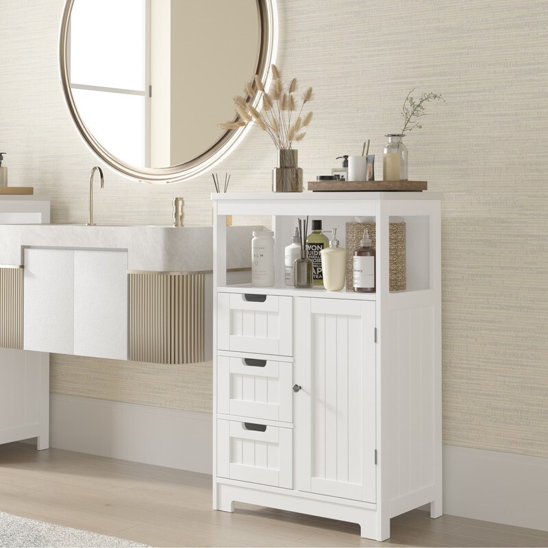 3 drawer Single Door Bathroom Storage Cabinet   23.62\