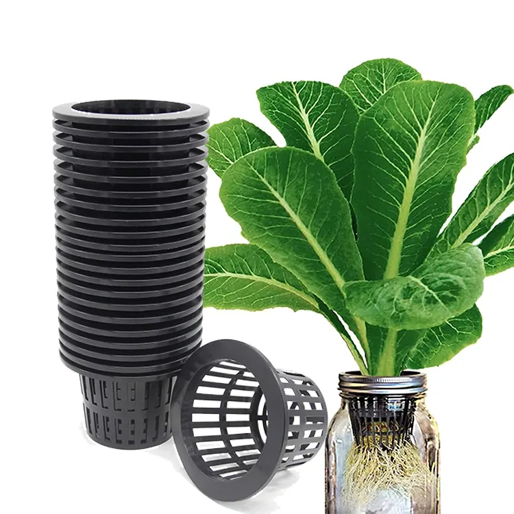 Factory supply plastic net hydroponic grow pots plastic nursery pots / plastic plant pots