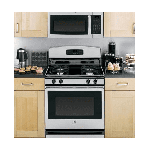 GE JVM3160RFSS 30 Over-the-Range Microwave Oven with 1.6 cu. ft. Capacity 2-Speed 300 CFM Venting in Stainless Steel