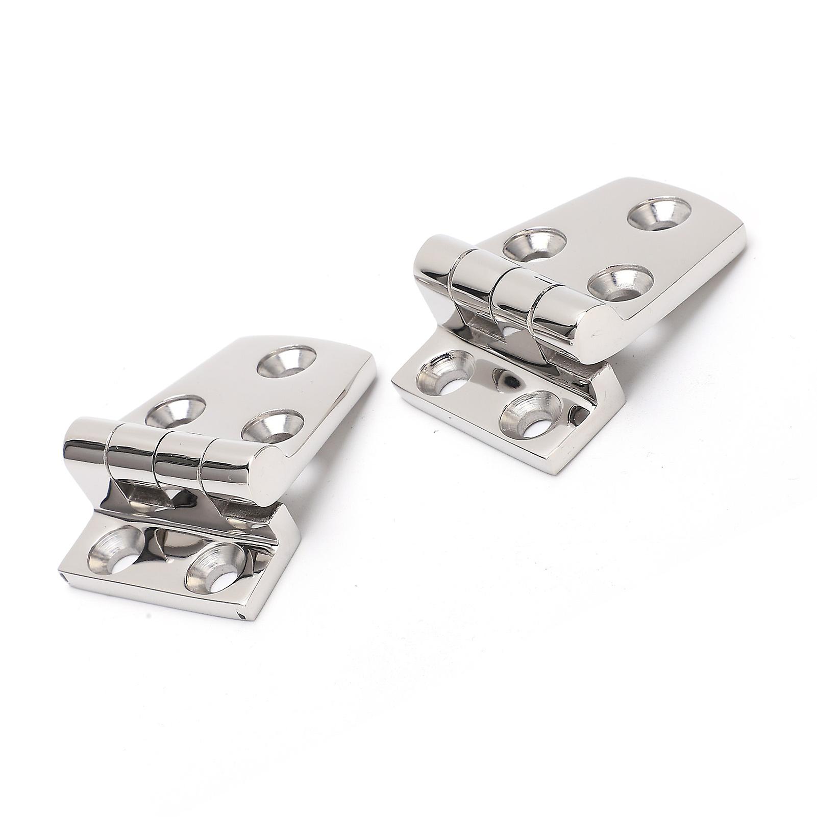 2pcs Boat Hinges Stainless Steel Door Durable Polishing Antirust Doorhinges For Cabinet Ship Home