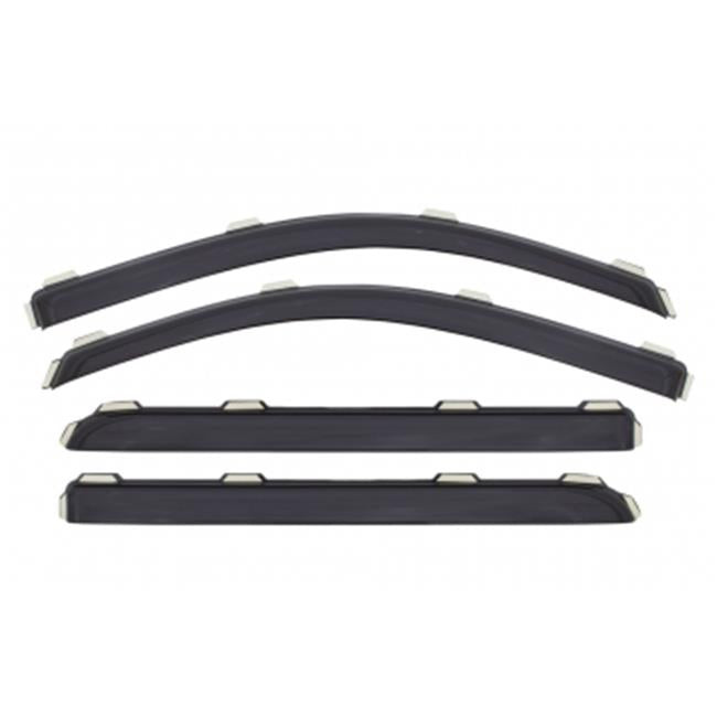 AVS 08-18 Toyota Sequoia Ventvisor In-Channel Front and Rear Window Deflectors 4pc - Smoke