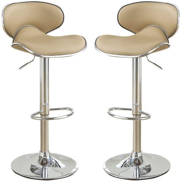 Faux Leather PVC Bar Stool Counter Height Chairs