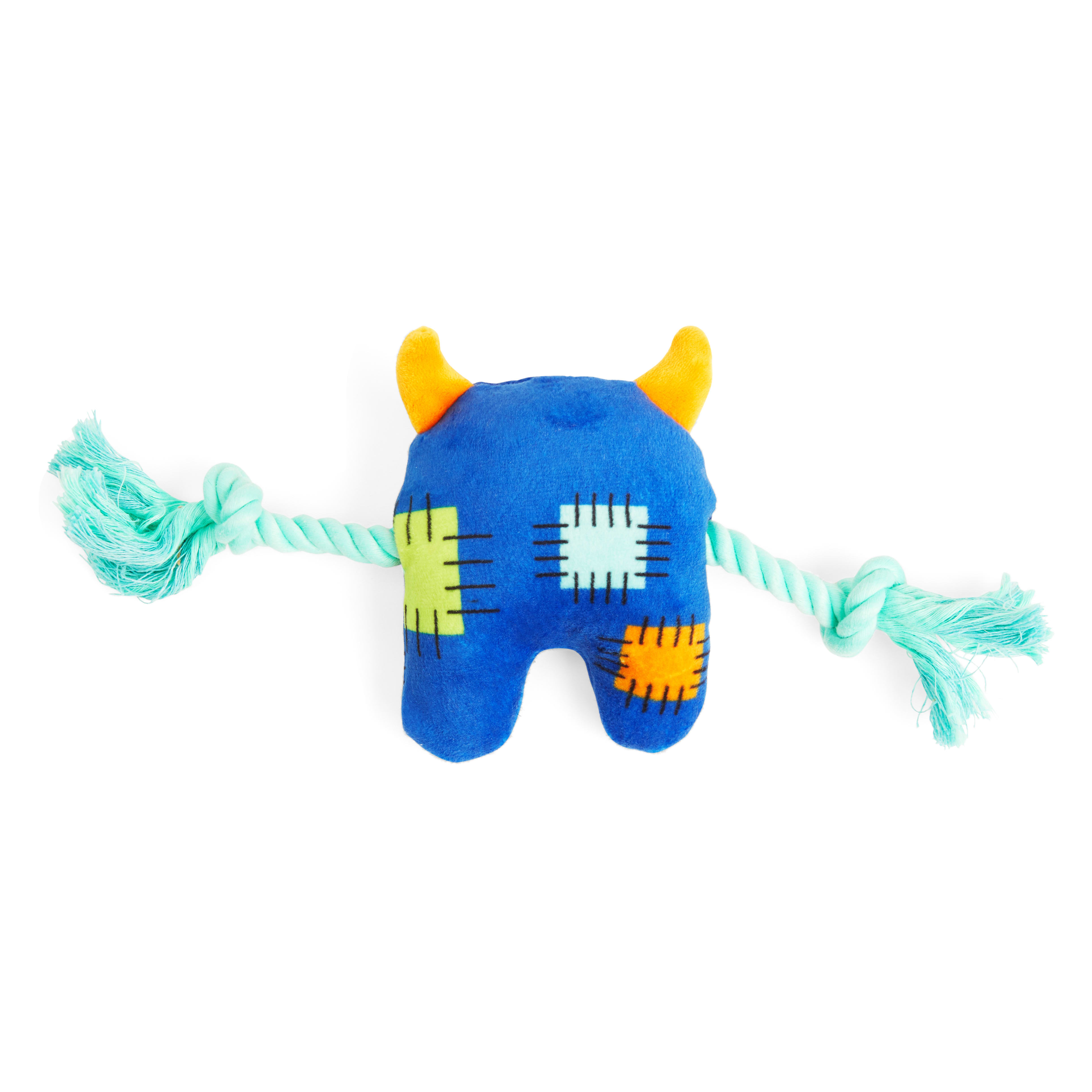 Leaps  Bounds Monster with Rope Dog Toy， Medium