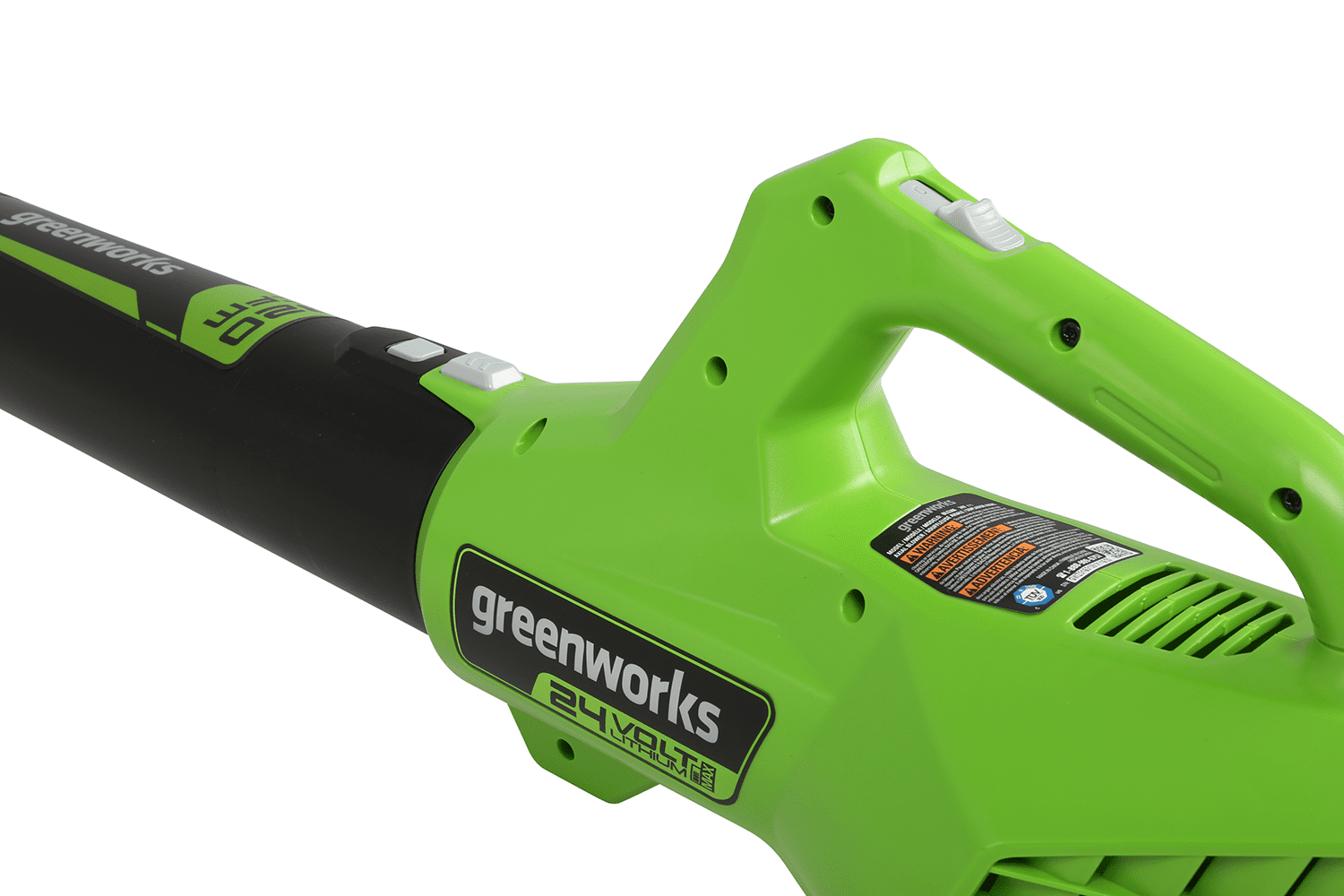 Greenworks 24V Cordless Axial Blower (90 MPH / 320 CFM) ， 2Ah USB Battery and Charger