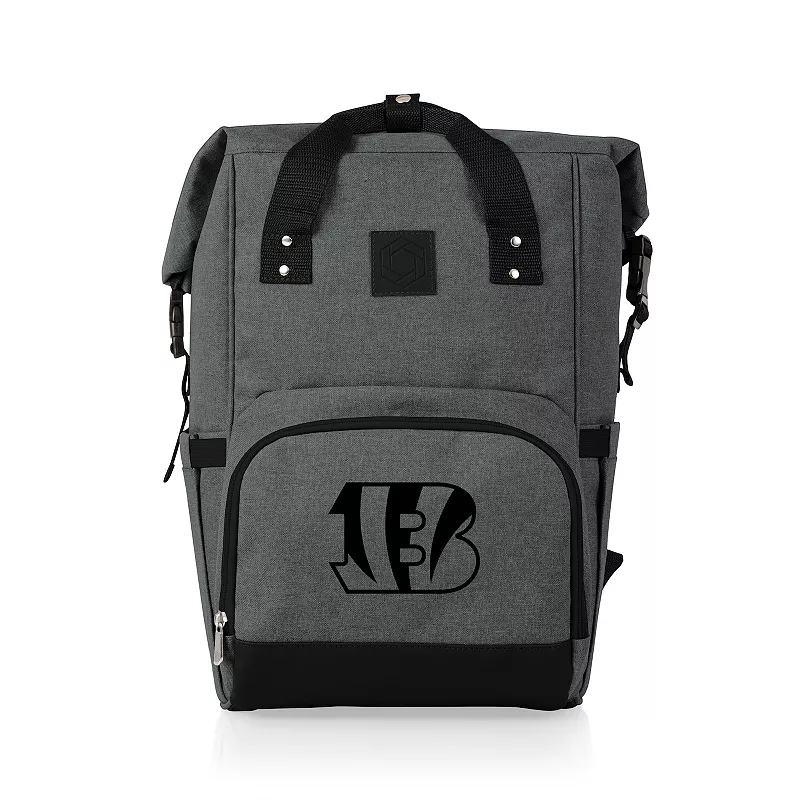 Picnic Time Cincinnati Bengals On The Go Roll-Top Cooler Backpack