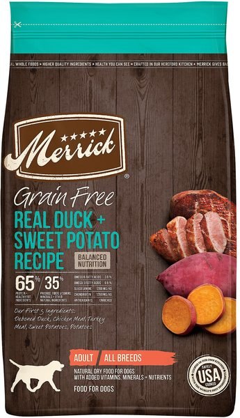 Merrick Grain-Free Duck + Sweet Potato Recipe Dry Dog Food