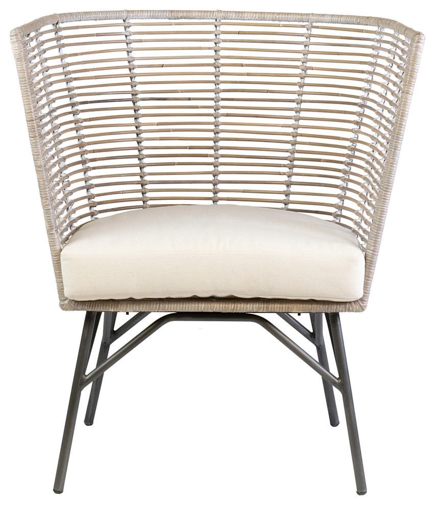 East at Main Bora Occasional Chair   Tropical   Armchairs And Accent Chairs   by East at Main  Houzz