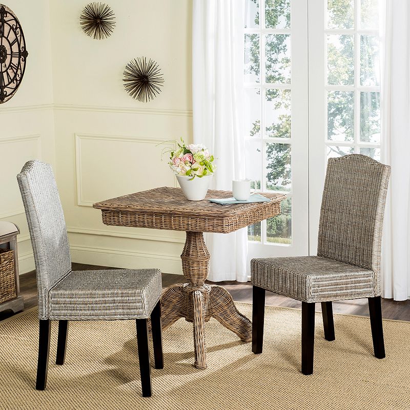 Safavieh Odette Wicker Dining Chair 2-piece Set