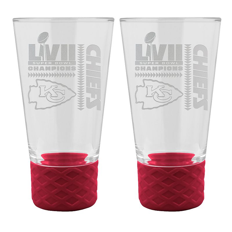 Kansas City Chiefs Super Bowl LVII Champions 2-Pack Cheer Shot Glass Set