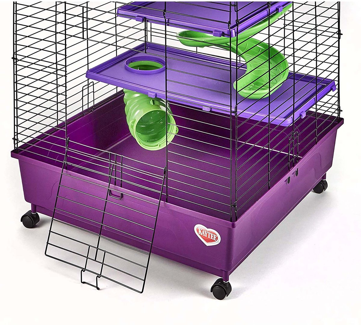 Kaytee 2x2 Multi-Level Habitat with Removable Casters Small Animal Habitat