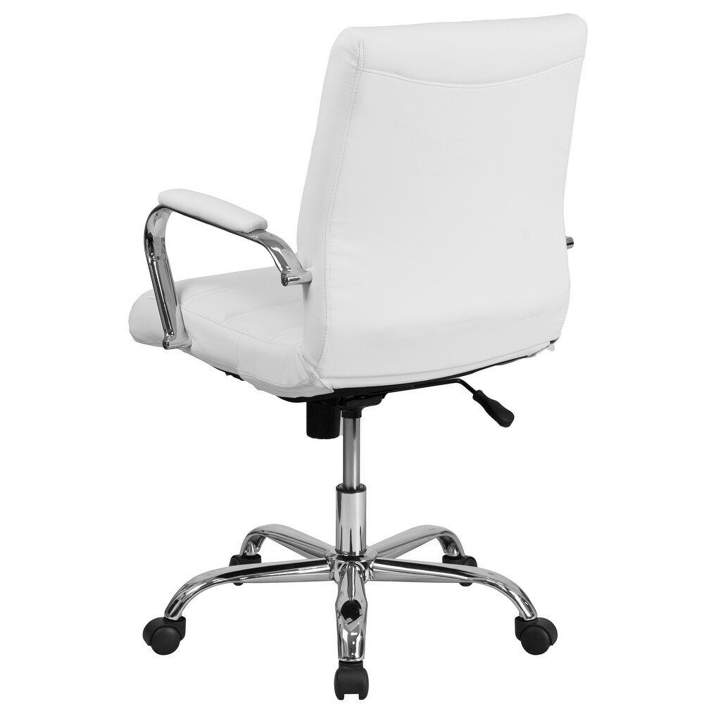 Mid back LeatherSoft Executive Swivel Office Chair