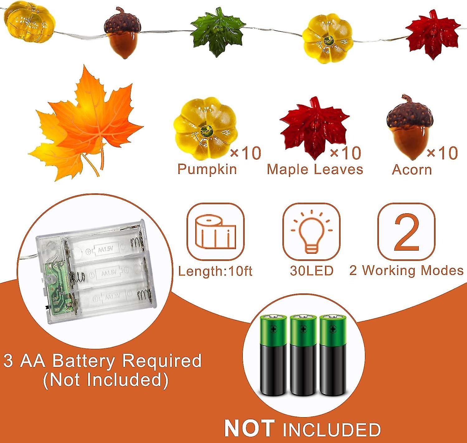 3d Maples S String S Fall R， Ed Fall Garland With S Indoo