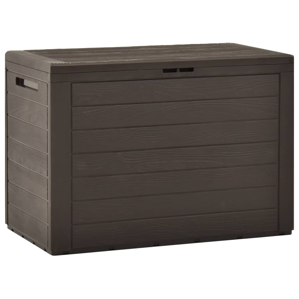 Patio Storage Box Inlife Garden Deck Box Pillow and Cushion Organizer 50 Gallon Brown 30.7"x17.3"x21.7"