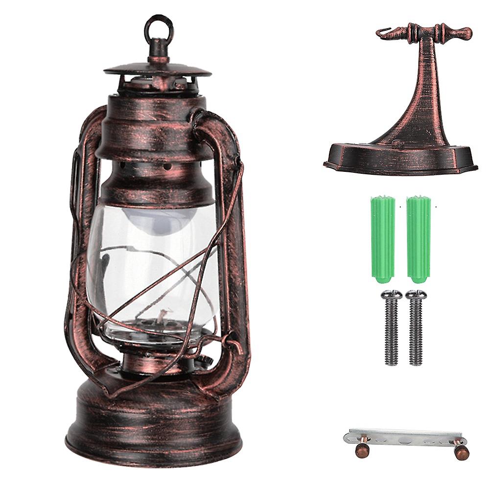 111-240v Retro Style Sconce Light Antique Iron Wall Lamp Fixture For Cafe Bar Hallway Red Bronze