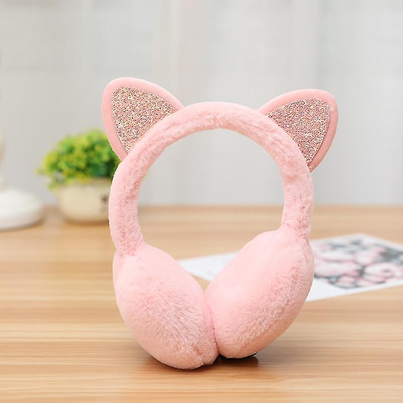 Women Fur Winter Warmer， Cat Earmuffs